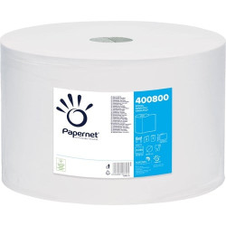 Asciugamani industriale papernet 2000 fogli 26x36.5m bianco [400800]