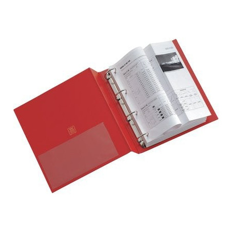 Raccoglitore ad anelli sei rota stelvio a4 rosso 4 anelli dorso 50mm