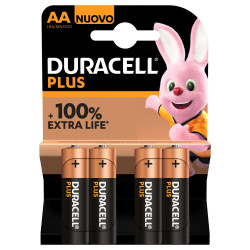 Pila monouso duracell plus alcalina 1.5v/4pz [du0101]