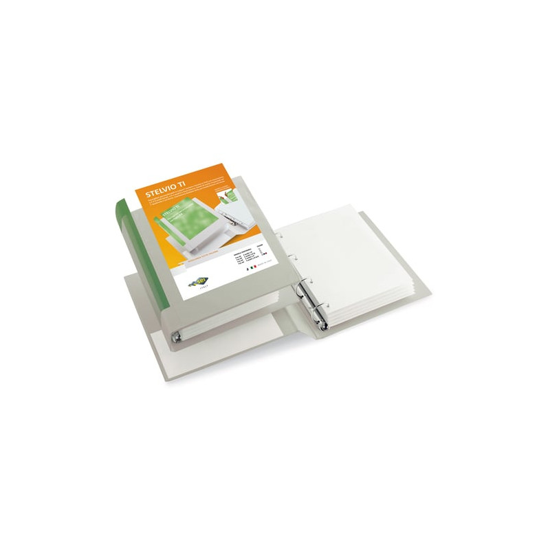 Raccoglitore ad anelli sei rota stelvio 4r bianco dorso 25mm 22x30