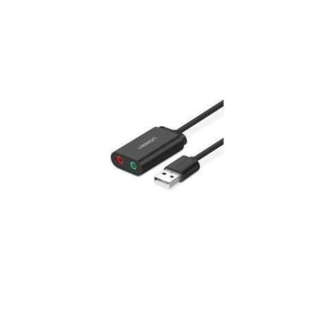 adattore usb ugreen usb 2.0 a 2x3.5mm jack aux (cuffie e microfono)