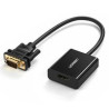 Adattore ugreen vga a hdmi con porta di carica micro usb nero [60814]