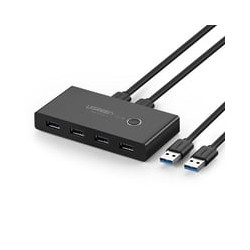 Switch condivisione ugreen usb 3.0 4 porte per 2 pc 2 ingressi 4