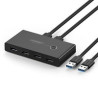 Switch condivisione ugreen usb 3.0 4 porte per 2 pc 2 ingressi 4