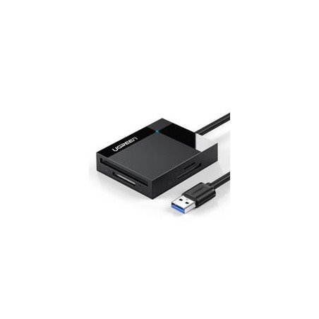 Lettore di schede ugreen sd/tf usb 3.0 4 in 1 nero [30333]