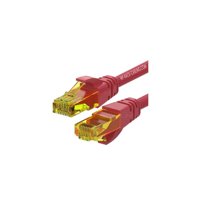 Cavo di rete wp europe u/utp cat.6a lshf 2m rosso [wpc-pat-6au020r]