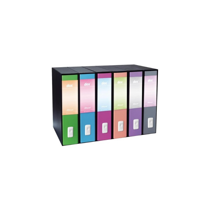 registratore a leva dox 6 pz. verde marrone [d26212]