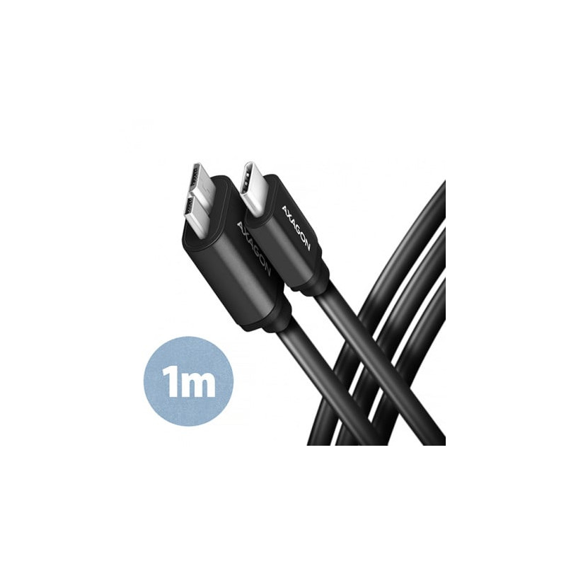Cavo usb axagon micro-usb tipo-b a tipo-c 3.2 gen 1 1m