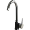 Miscelatore da cucina pyramis bello duo granito nero (acciaio inox