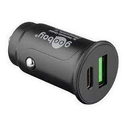 Alimentatore da auto goobay kfz con accendisigari uscite usb-c/usb-a
