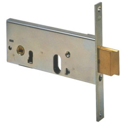 Serratura cisa da infilare cilindro per fascia alluminio [44156.70.0]