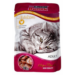 Cibo per gatti super benek pollo in salsa 100g