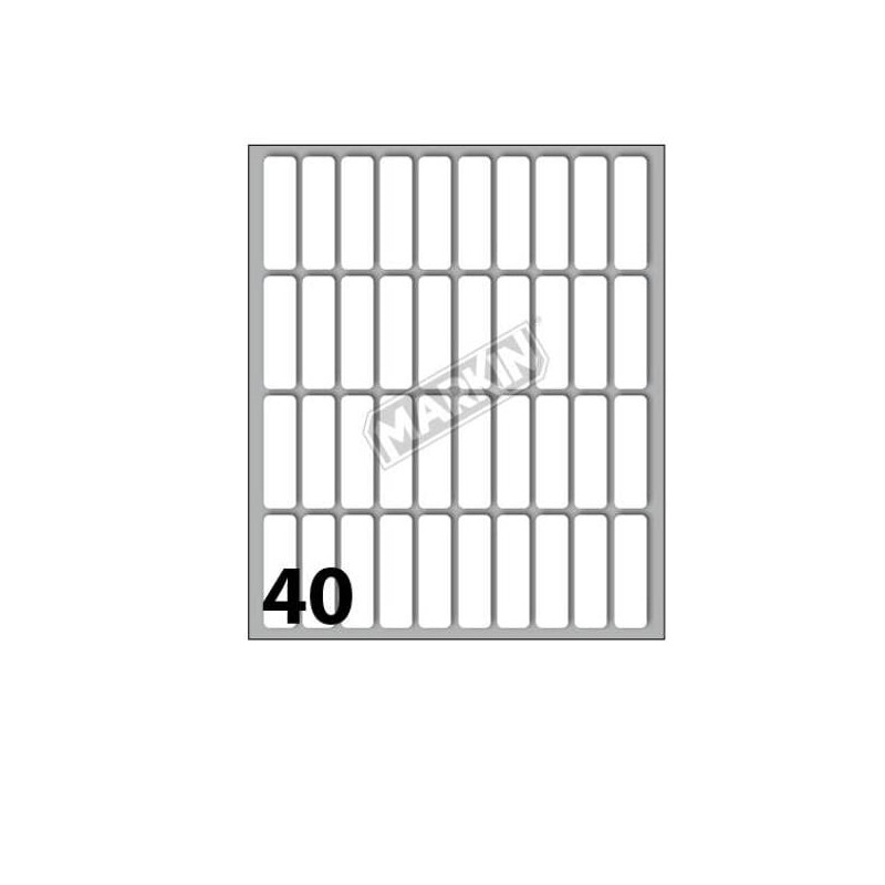 Confezione etichette adesive markin 34 x 10mm 40pz [x10025a]