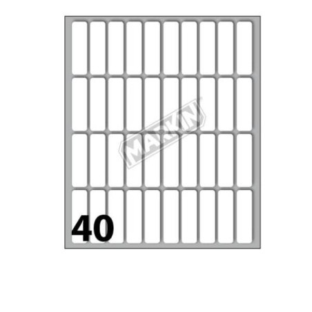 Confezione etichette adesive markin 34 x 10mm 40pz [x10025a]