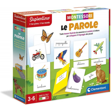 Sapientino parole clementoni montessori 16362 multicolore [16362]