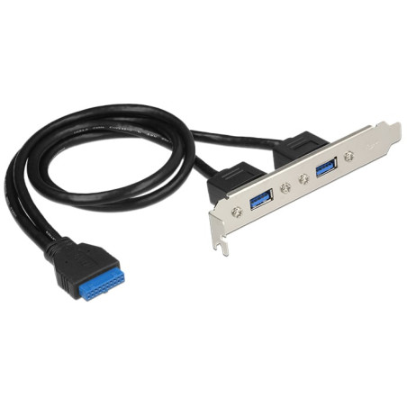 Scheda di interfaccia delock e adattatore 5 gbit/s nero/blu/brgento