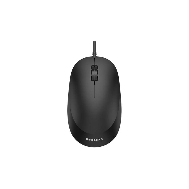 Mouse philips ambidestro ottico con filo 1200 dpi [spk7207b/00]