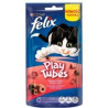 Mangime secco felix play tubes al tacchino e prosciutto per gatto