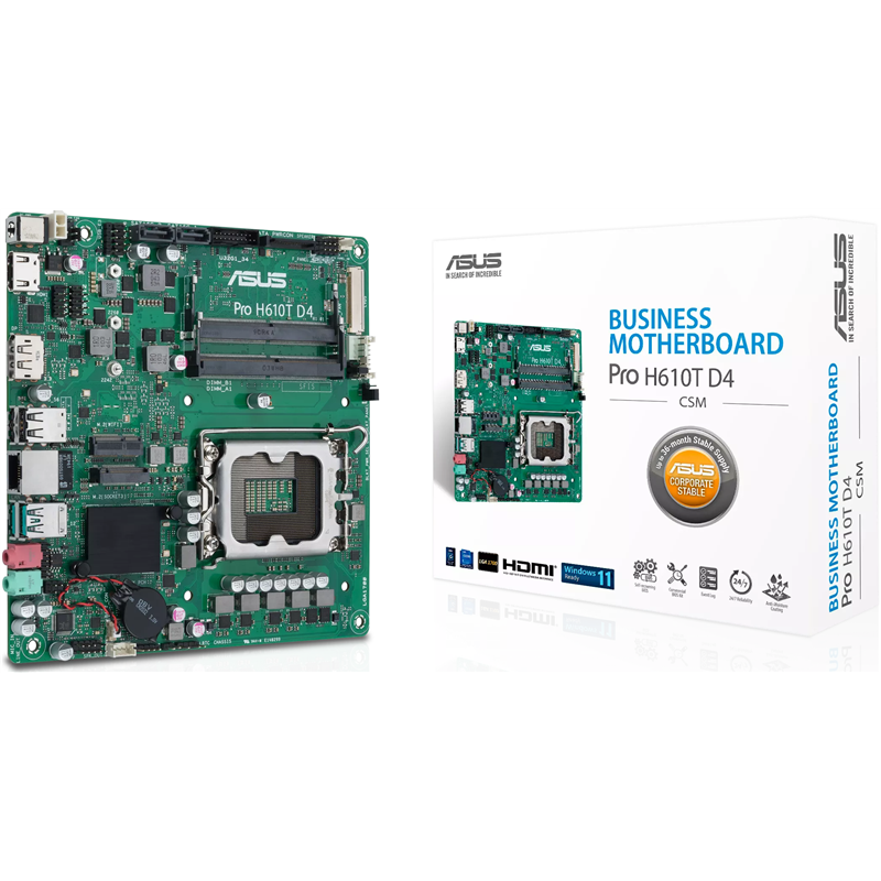 Scheda madre asus pro h610t d4-csm [90mb1am0-m0eayc]