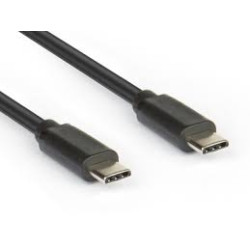 Cavo usb hamlet tipo-c/c 2.0 m/m 1.5m nero [xcuc-pd115c]