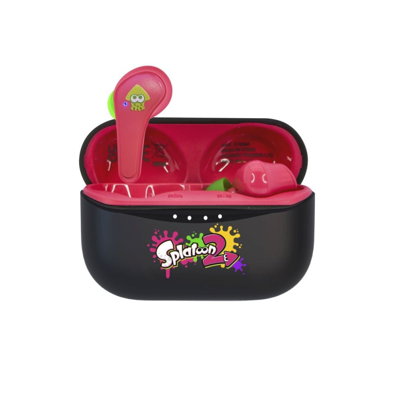 Auricolari 4side splatoon 2 wireless a bluetooth rosa [st0884]
