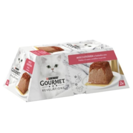 cibo per gatto purina gourmet revelations patÃ© con salmone e salsa