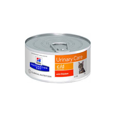 Mangime umido hill's prescription diet c/d tritato per gatto