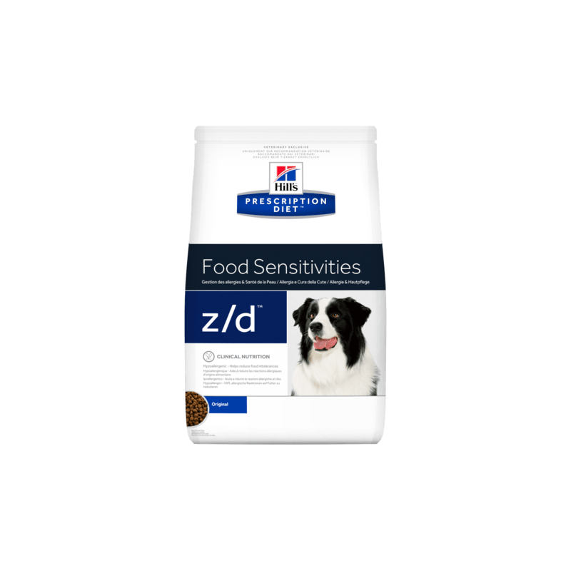 Mangime secco hill's prescription diet food sensitivity canine
