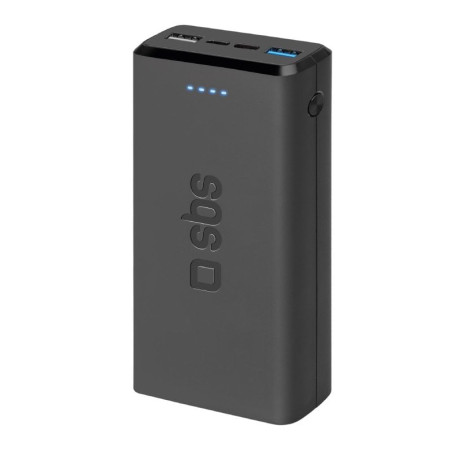 Batteria portatile sbs 20.000mah 2xusb 2.1a nero [ttbb20000fastk]
