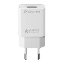 Alimentatore da rete cellularline usb tipo-c 15w bianco