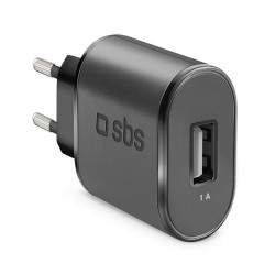 Alimentatore da rete sbs 1000mah 5w nero
