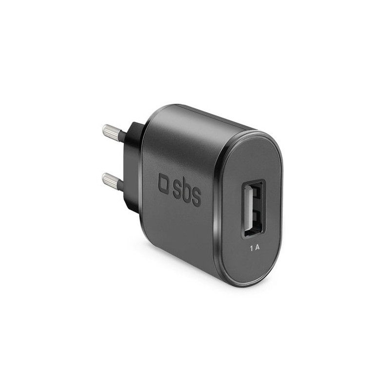 Alimentatore da rete sbs 1000mah 5w nero