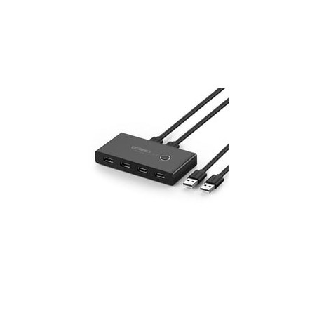 Switch condivisione ugreen usb 2.0 2 ingressi 4 uscite nero [30767]