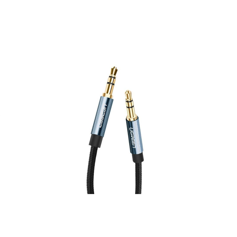 Cavo audio ugreen av122 mini jack 3.5mm aux 3m intrecciato blu [10688]