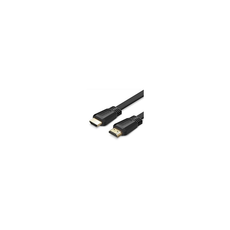 Cavo hdmi ugreen 4k 30hz 3d 18gbps hdmi 2.0 5m piatto nero [50821]