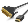 Cavo ugreen hdmi maschio dvi maschio 4k 3m nero [10136]