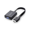 Convertitore ugreen hdmi a vga micro usb/audio mini jack 3.5mm nero