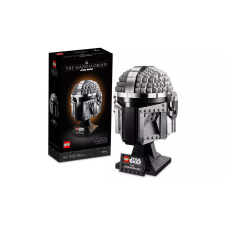 Modellino lego starwars i/50075328 le casque mandalorien grigio [75328]