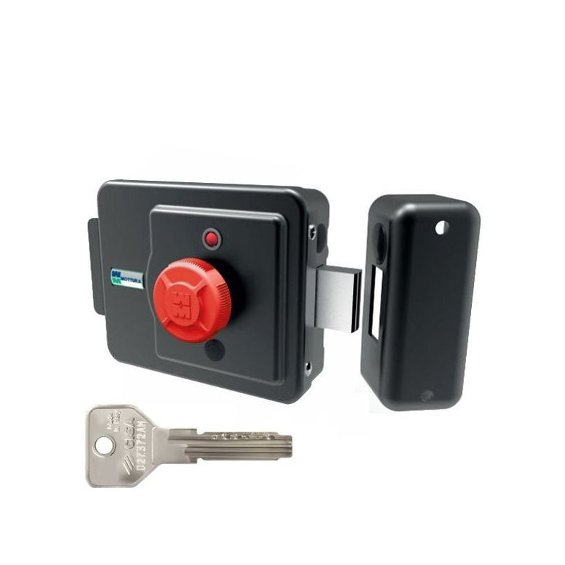 Elettroserratura mottura v12 nero/rosso [49xd2nd6p0]