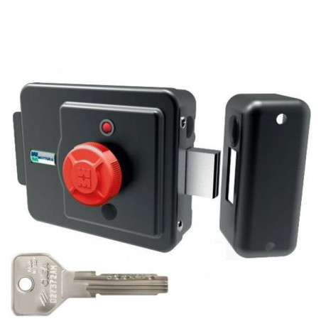 Elettroserratura mottura v12 nero/rosso [49xd2nd6p0]