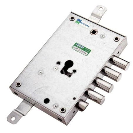Serratura mottura per porte blindate 4 pistoni 206x136x31mm [85571d28q]