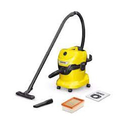 Aspira liquidi/solidi karcher 1000w 15ltcavo 2mt tubo 1,8mt acciaio