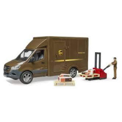 Automodello bruder mb sprinter transfer con ups+driver+accessori