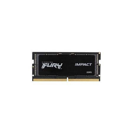 Ram so-dimm ddr5 8gb kingston fury impact 4800mhz/cl38/nero [kf548s38ib-8]