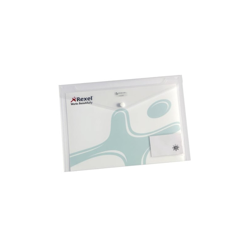 Cartellina a busta rexel 5 pz. con bottone [2101663]