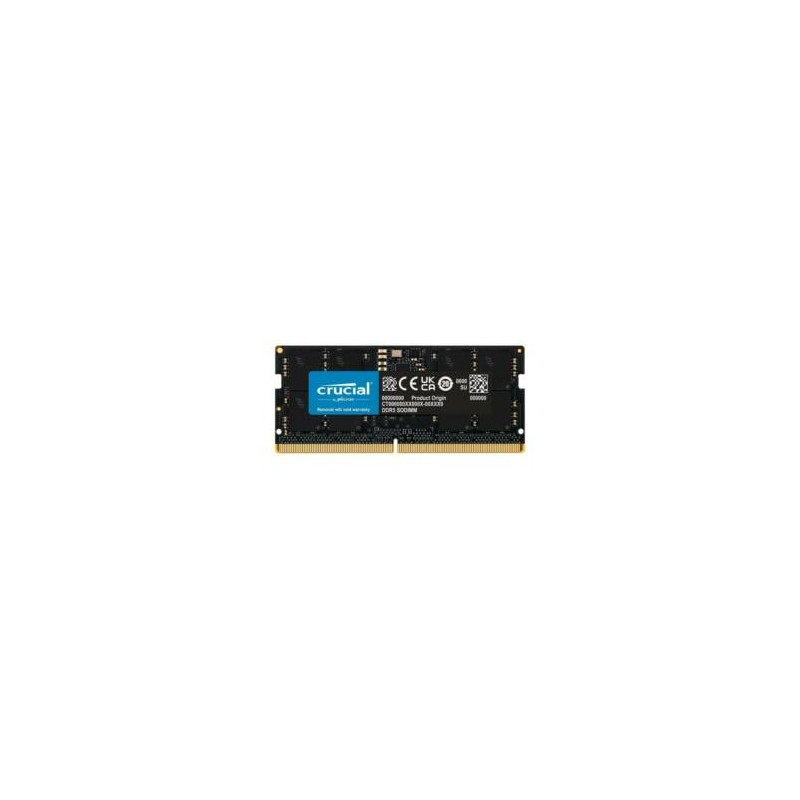 Ram sodimm ddr5 32gb crucial 4800mhz/cl40/nero [ct32g48c40s5]