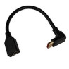 Cavo adattatore inline 0.15m displayport nero [17159o]