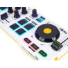 Controller dj hercules mix bluetooth per smartphone/tablet bianco