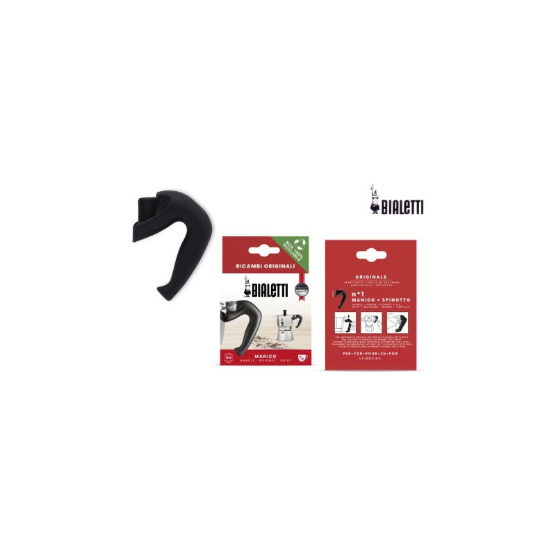 Manico caffettiera bialetti 0800241 moka 1 e 2 tazze