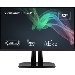 Monitor led 32" viewsonic vp3256-4k 4k ultra hd 3840x2160p/5ms/classe